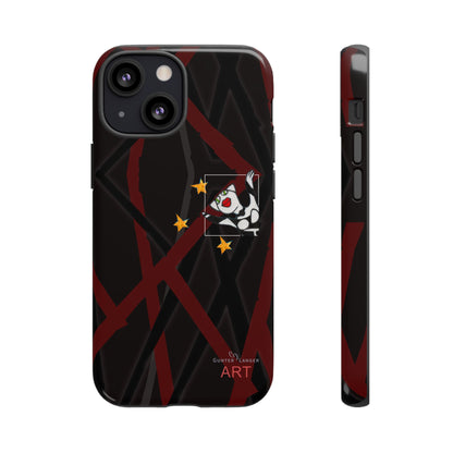 Tough Cases - iPhone - Motiv:  "Miau" klein H 8 cm, Sternenhimmel, Mikado3