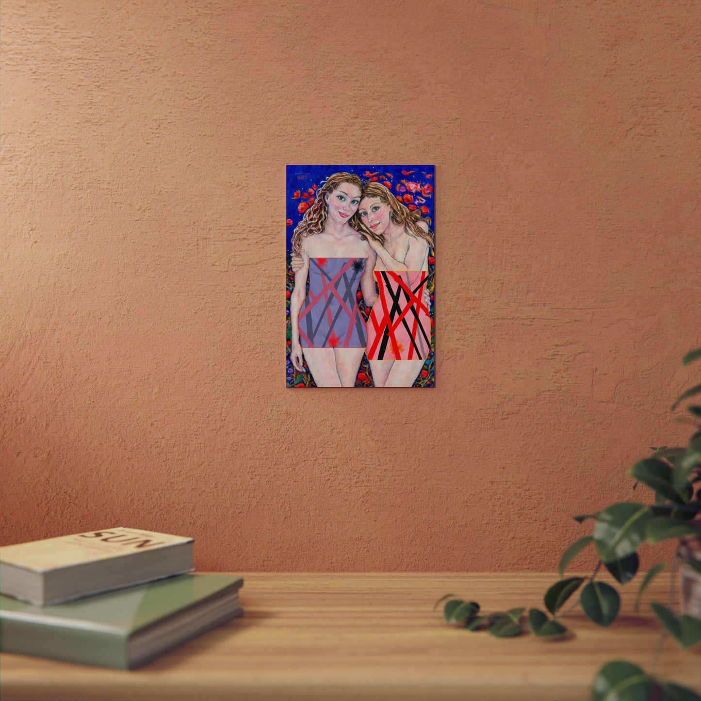 Aluminum Composite Panels - Motiv: "Freundinnen" bis H 59 cm