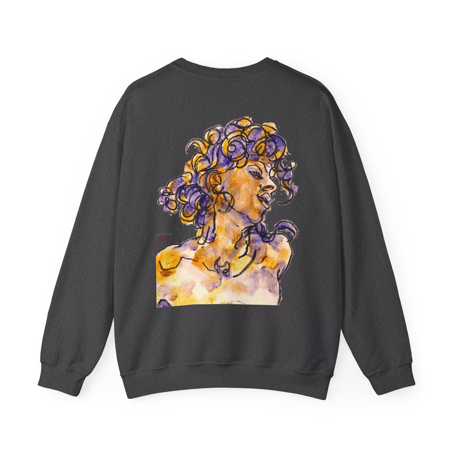 Unisex Heavy Blend™ Crewneck Sweatshirt - Motiv: Front Logo & Rückseite Pauline