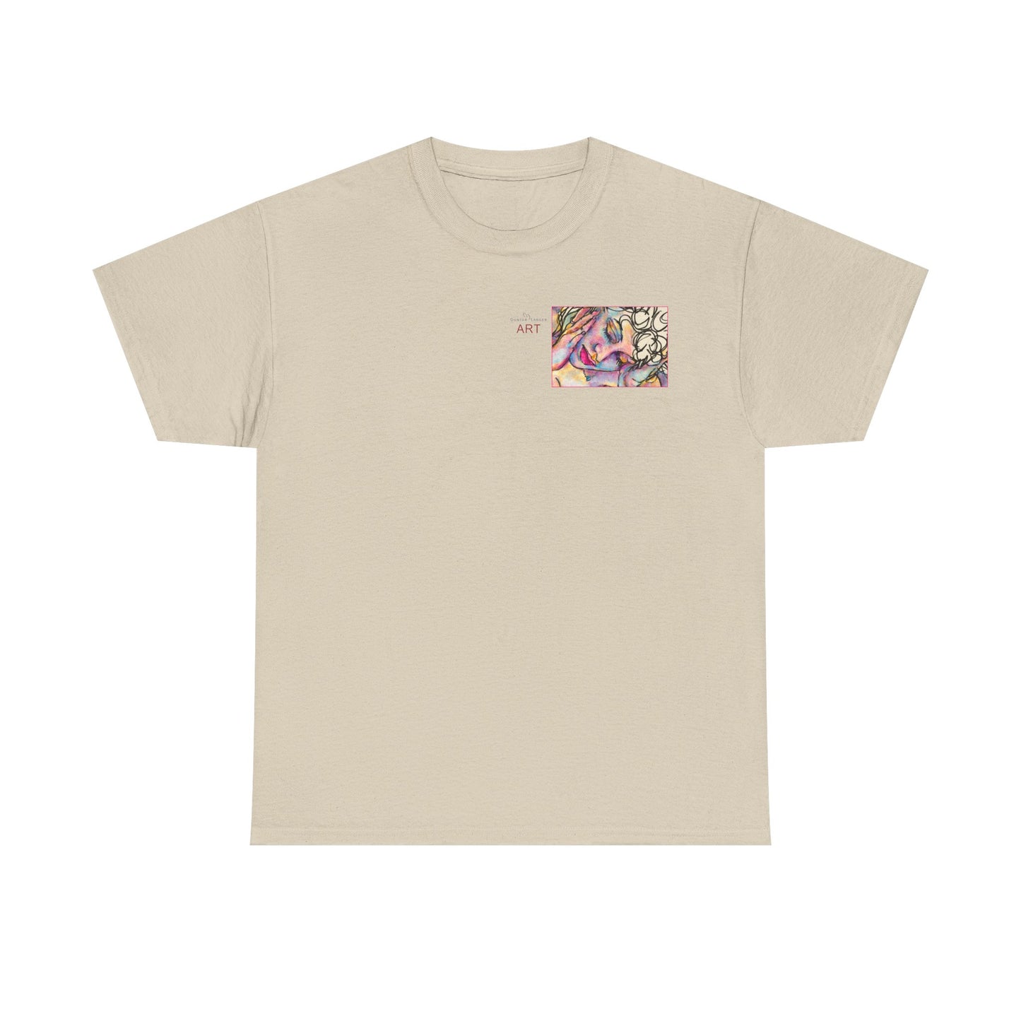 Unisex Heavy Cotton Tee - Motiv:  Motiv: Front Mara, H 9 cm & Rückseite Mara, H 27 cm