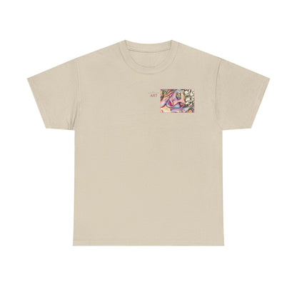 Unisex Heavy Cotton Tee - Motiv:  Motiv: Front Mara, H 9 cm & Rückseite Mara, H 27 cm