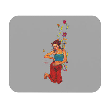 Mouse Pad (Rectangle) - Motiv: Lea, Ranken