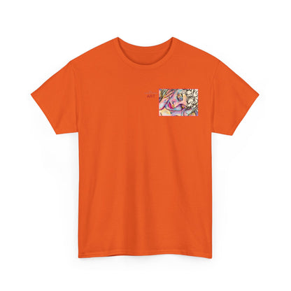 Unisex Heavy Cotton Tee - Motiv:  Motiv: Front Mara, H 9 cm & Rückseite Mara, H 27 cm