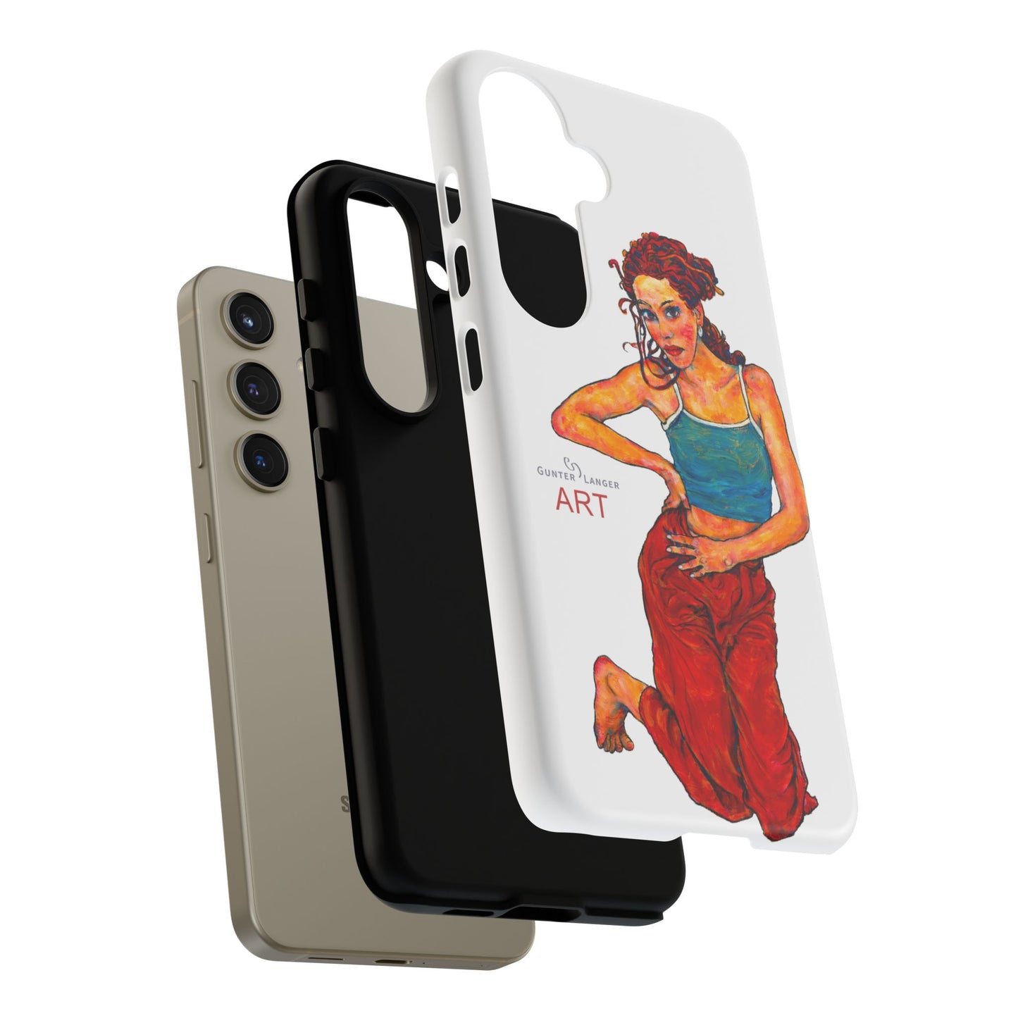 Tough Cases - Google Pixel - Samsung Galaxy - Motiv: Lea, Weiß