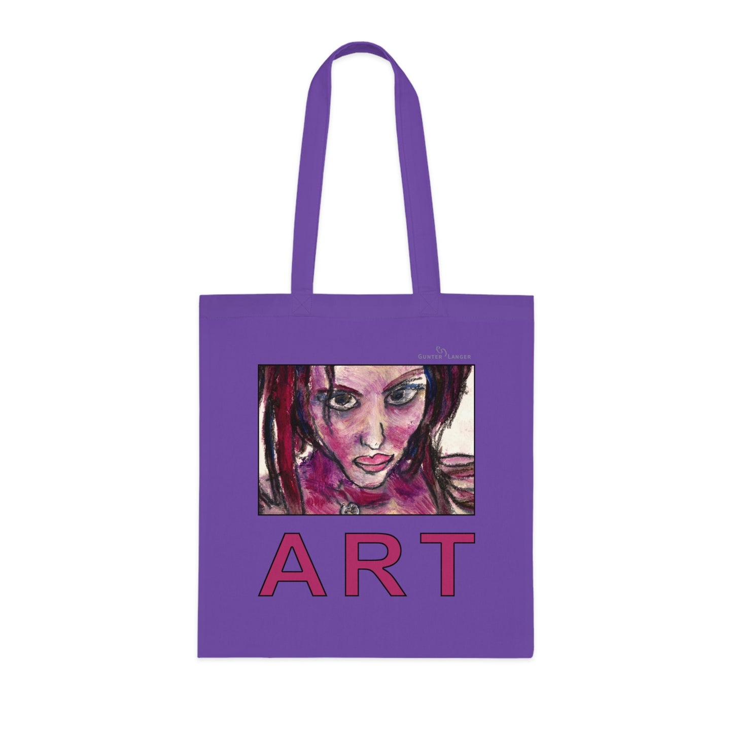 Cotton Tote - Motiv: Lola ART, einseitig bedruckt, H 17,5 cm