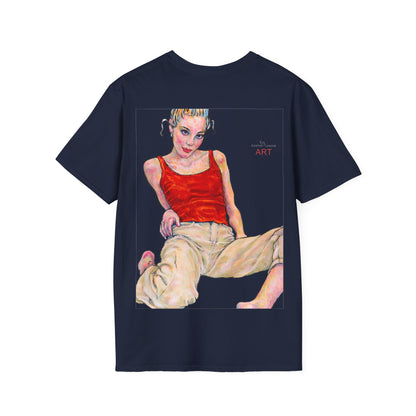 Unisex Softstyle T-Shirt - Motiv: Front Madeleine & Rückseite Madeleine