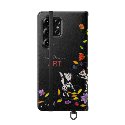 Flip Cases - Motiv: Waldnymphen, Schwarz, Seifenblasen