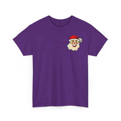 Unisex Heavy Cotton Tee - Motiv: Weihnachtsmann, H 13 cm