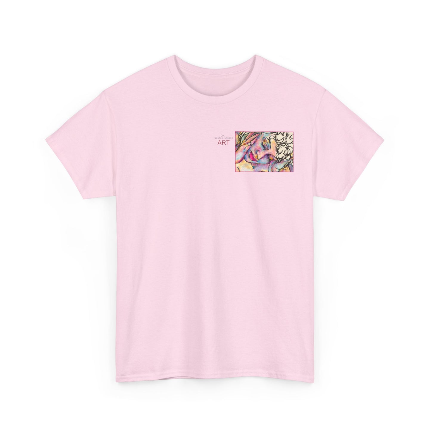 Unisex Heavy Cotton Tee - Motiv:  Motiv: Front Mara, H 9 cm & Rückseite Mara, H 27 cm