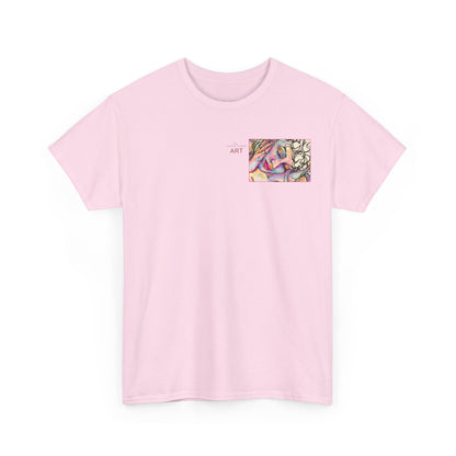 Unisex Heavy Cotton Tee - Motiv:  Motiv: Front Mara, H 9 cm & Rückseite Mara, H 27 cm