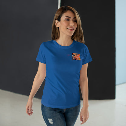 Single Jersey Women's T-shirt - Motiv: Lea, H 7 cm