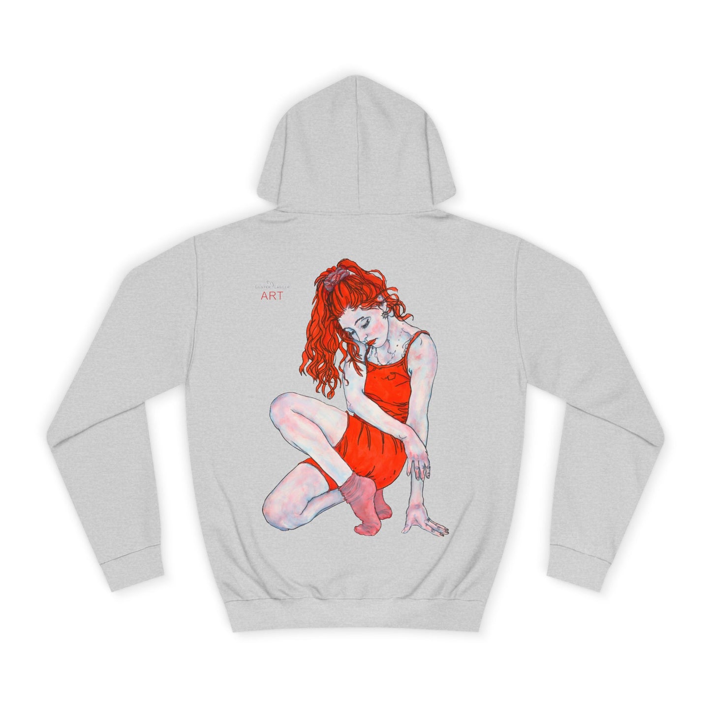 Unisex College Hoodie - Motiv: Rückseite Julia, H 49 cm