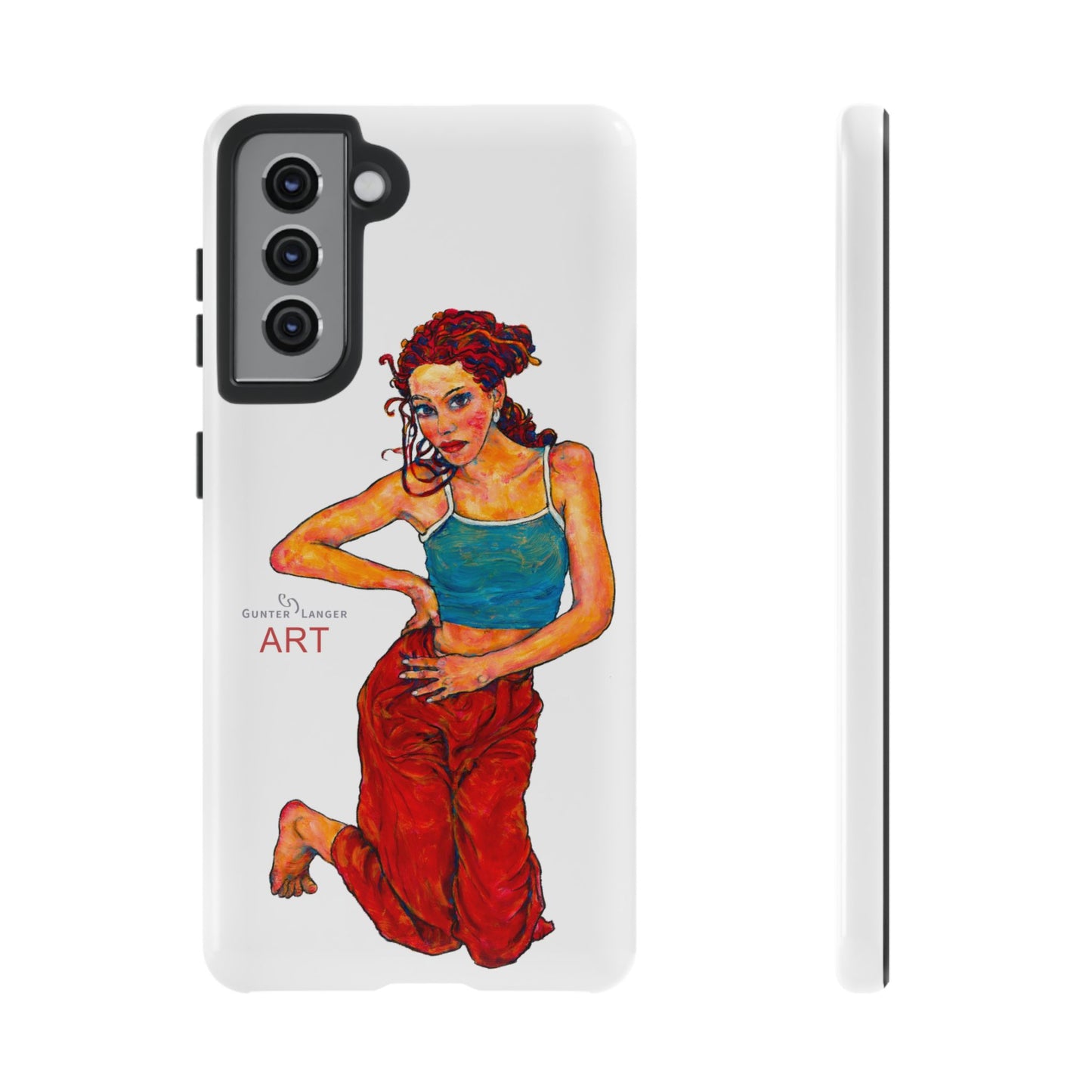 Tough Cases - Google Pixel - Samsung Galaxy - Motiv: Lea, Weiß