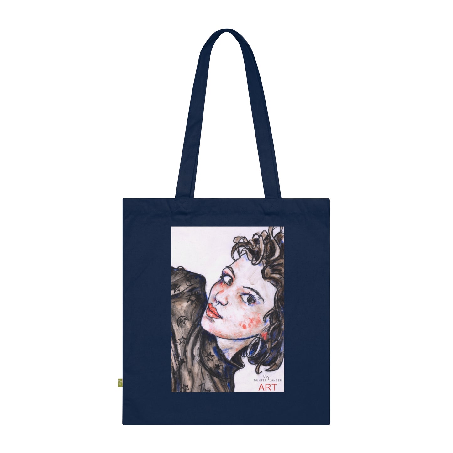 Organic Cotton Tote Bag - Motiv: Annette, einseitig bedruckt, H30 cm
