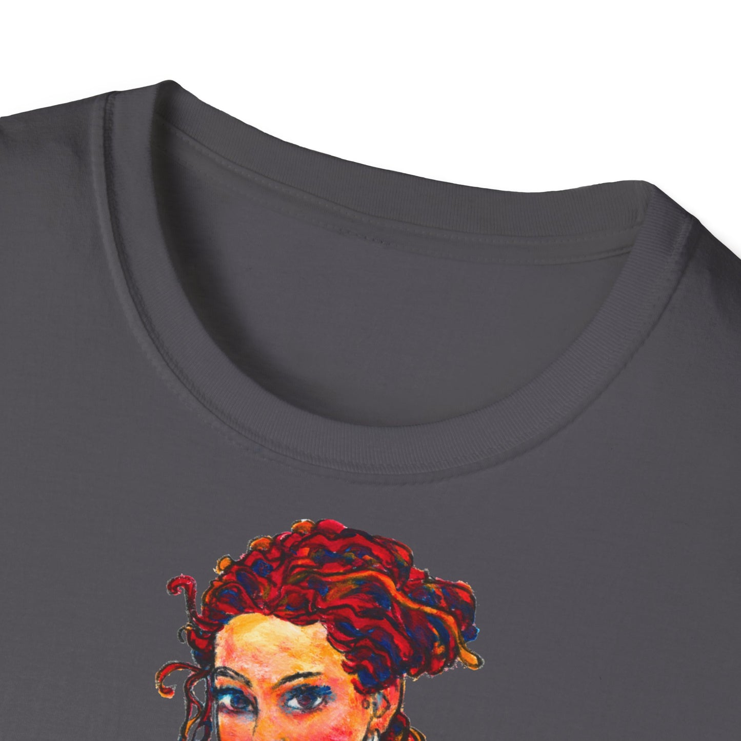 Unisex Softstyle T-Shirt - Motiv: Front Lea, H 49 cm