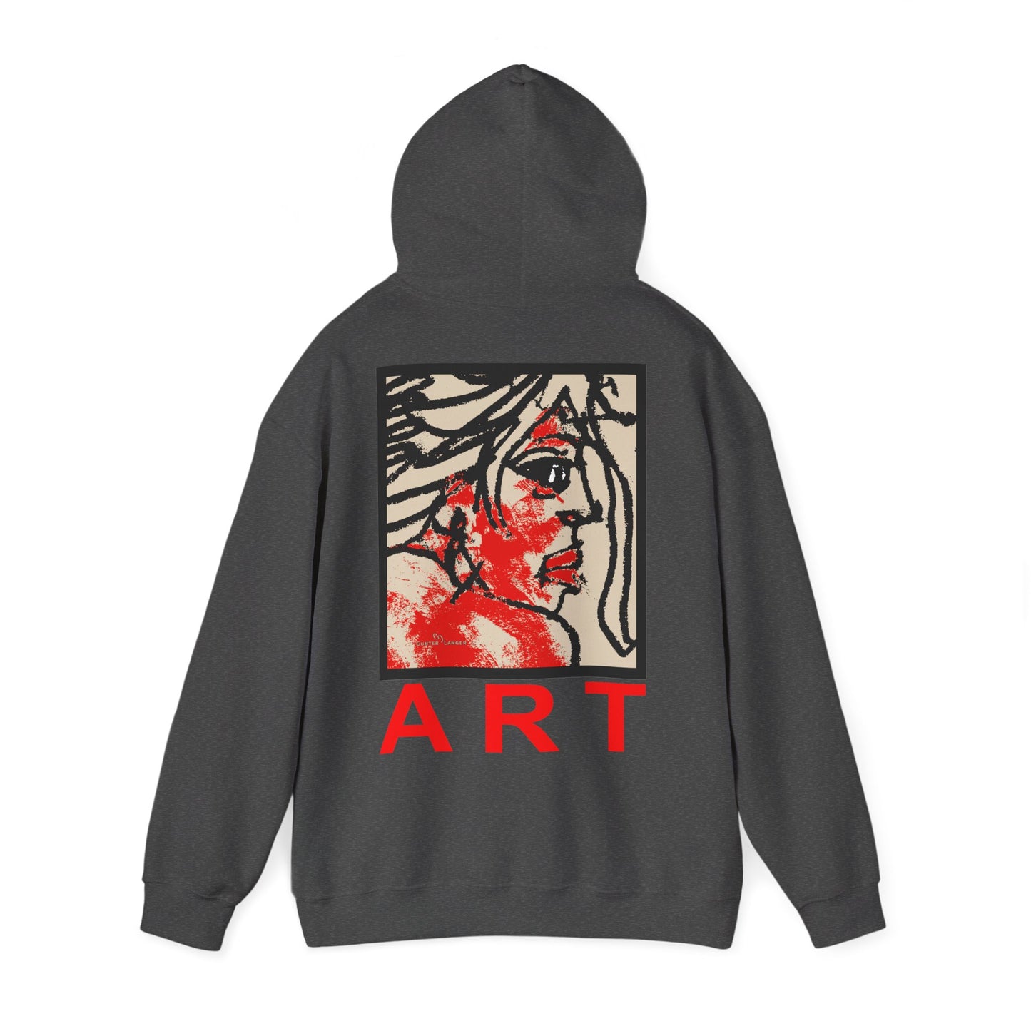 Unisex Heavy Blend™ Hooded Sweatshirt - Motiv: Rückseite "Ria", H43 cm