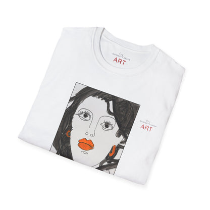 Unisex Softstyle T-Shirt - Motiv: Front & Rückseite Edda, 28,5 cm, Neck Label