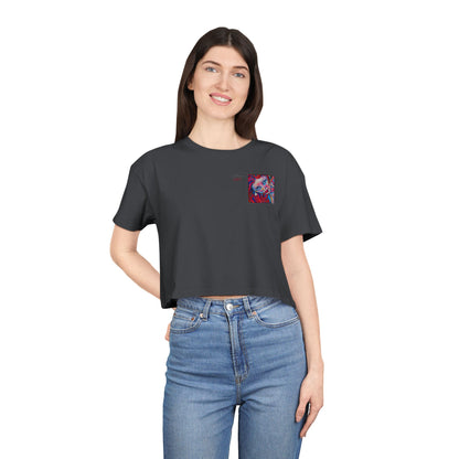 Women's Crop Tee  - Motiv: Valea, H 8 cm