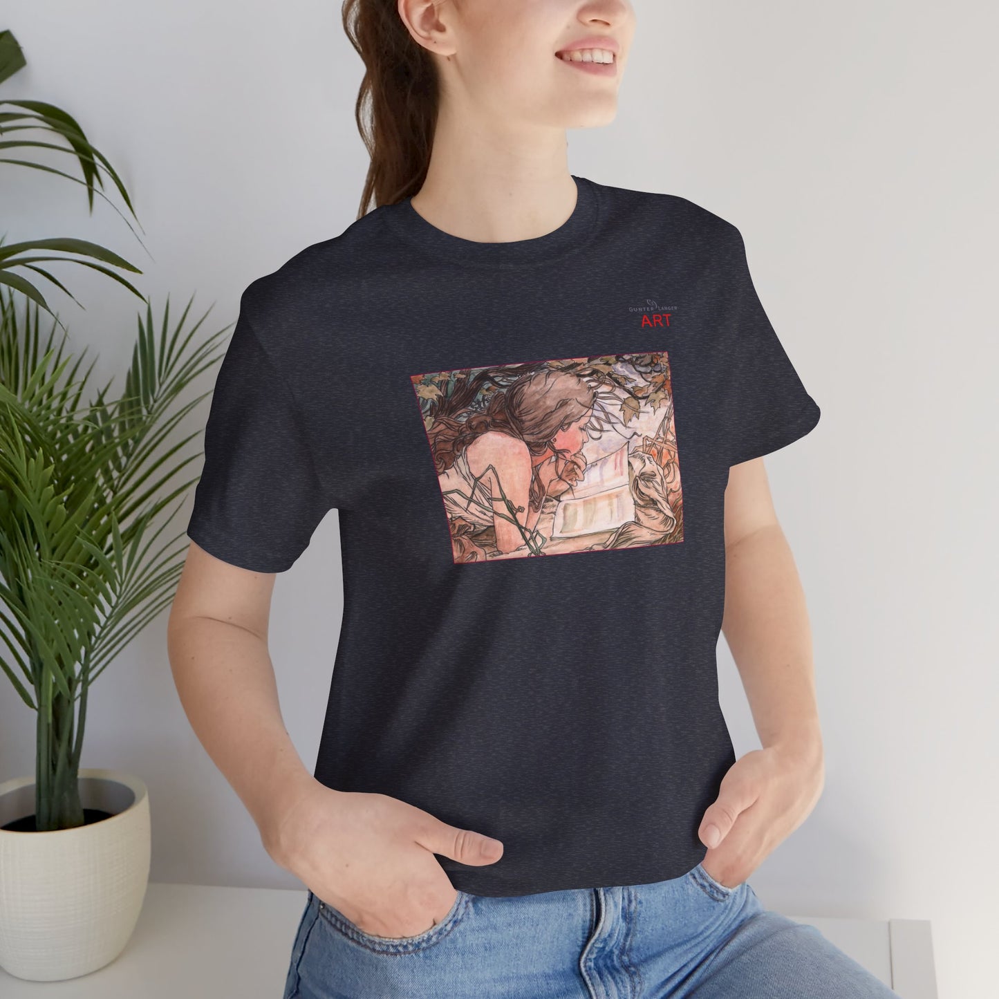 Jersey Short Sleeve Tee - Motiv: Front Antonia, H 15,73 cm