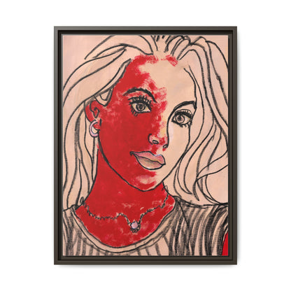 Matte Canvas, Framed (Multi-color) - Motiv: Christina, H 45,72 bis 76,20 cm