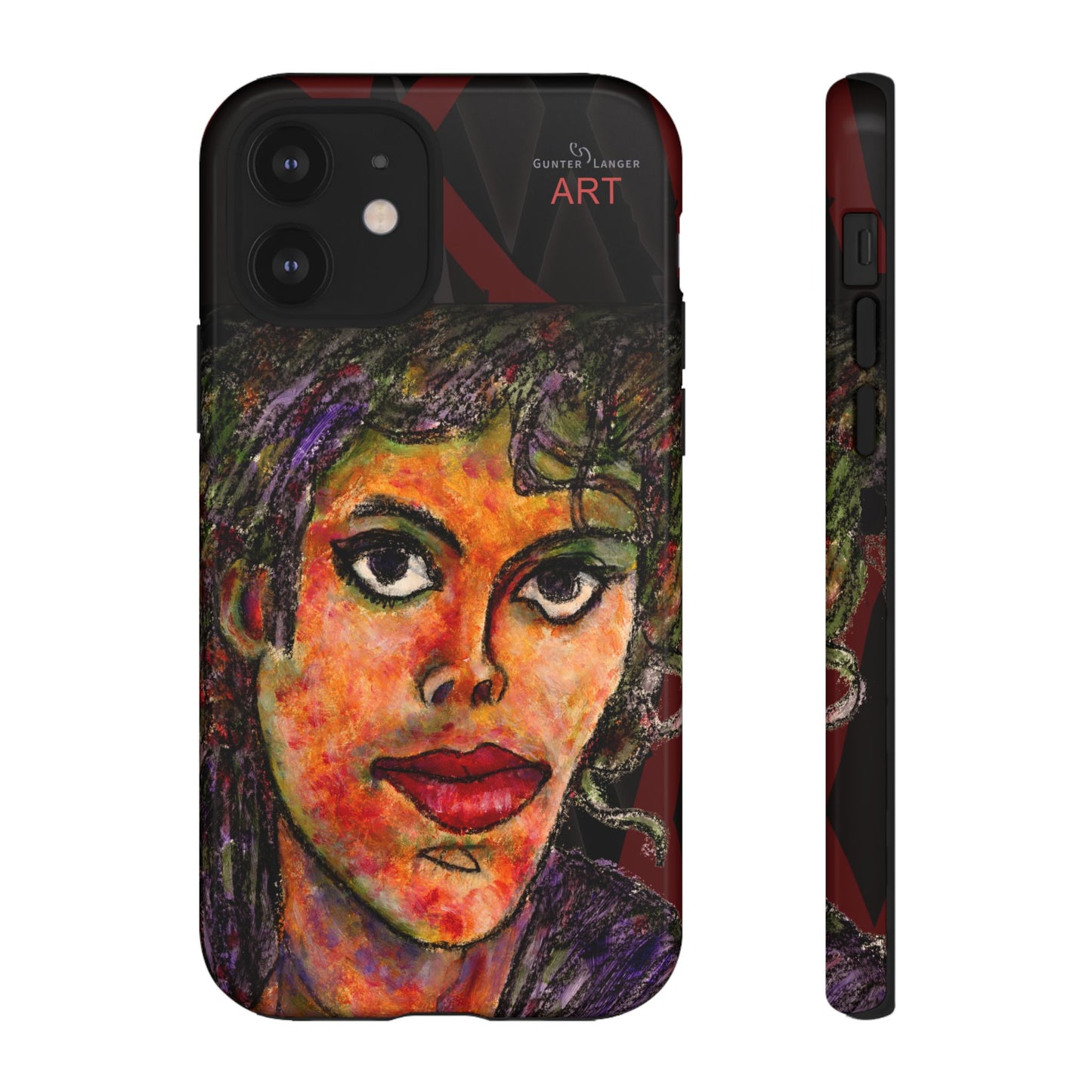 Tough Cases - iPhone - Motiv: MJ, Schwarz
