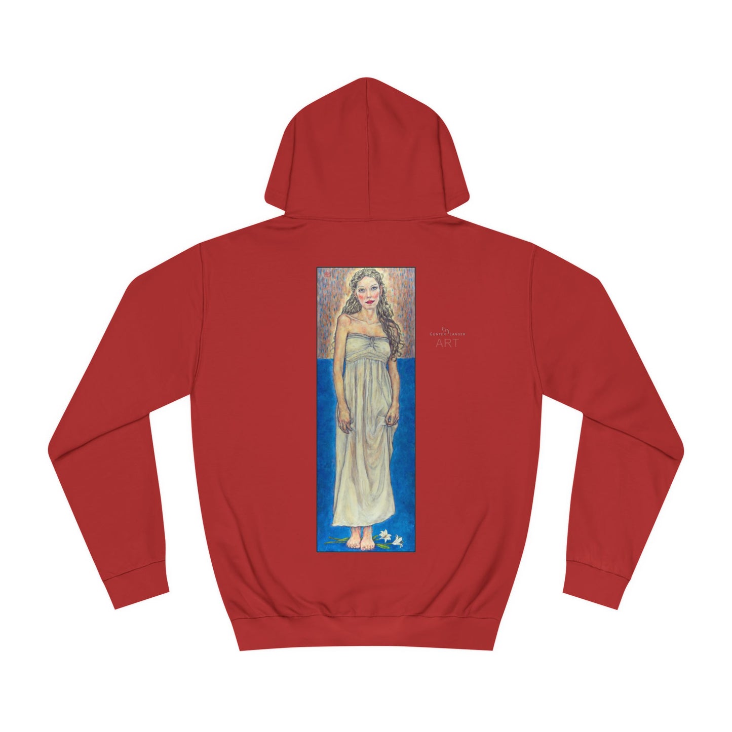 Unisex College Hoodie - Motiv: Front Marie (Ausschnitt) & Rückseite Marie