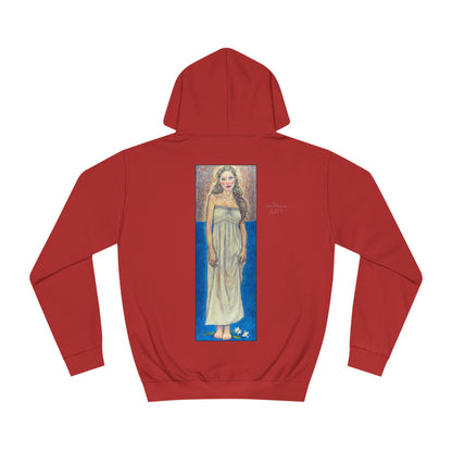 Unisex College Hoodie - Motiv: Front Marie (Ausschnitt) & Rückseite Marie