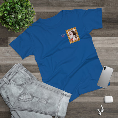 Single Jersey Women's T-shirt - dunkel - Motiv: Bei dir, H 11 cm