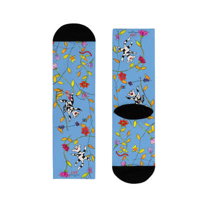 Sublimation Crew Socks (EU) - Motiv: Katzen und Ranken