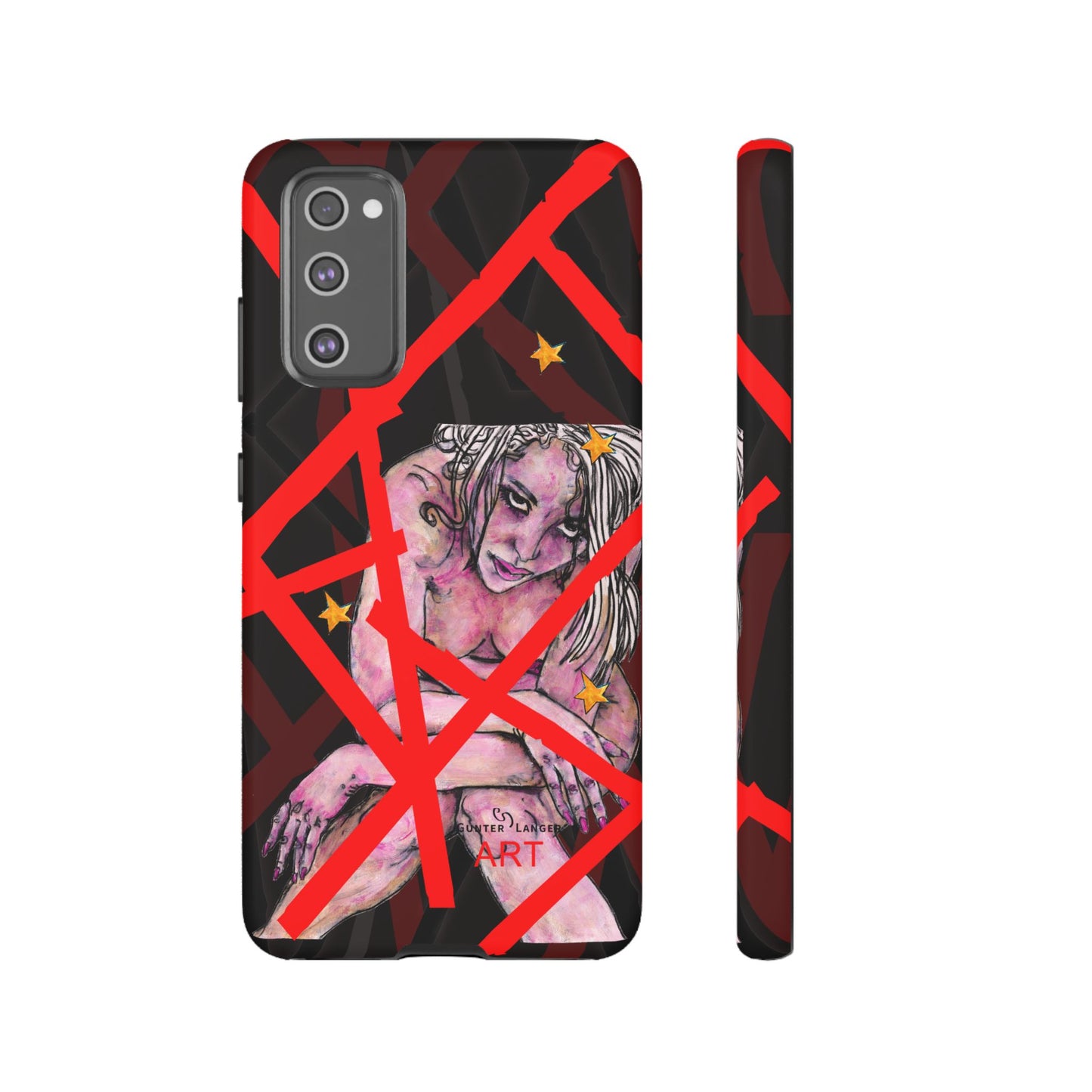 Tough Cases - Google Pixel - Samsung Galaxy - Motiv: Stella, Mikado