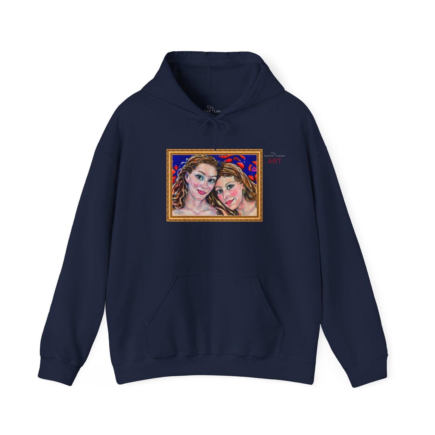 Unisex Heavy Blend™ Hooded Sweatshirt - Motiv: Front "Freundinnen" H 17,5 cm