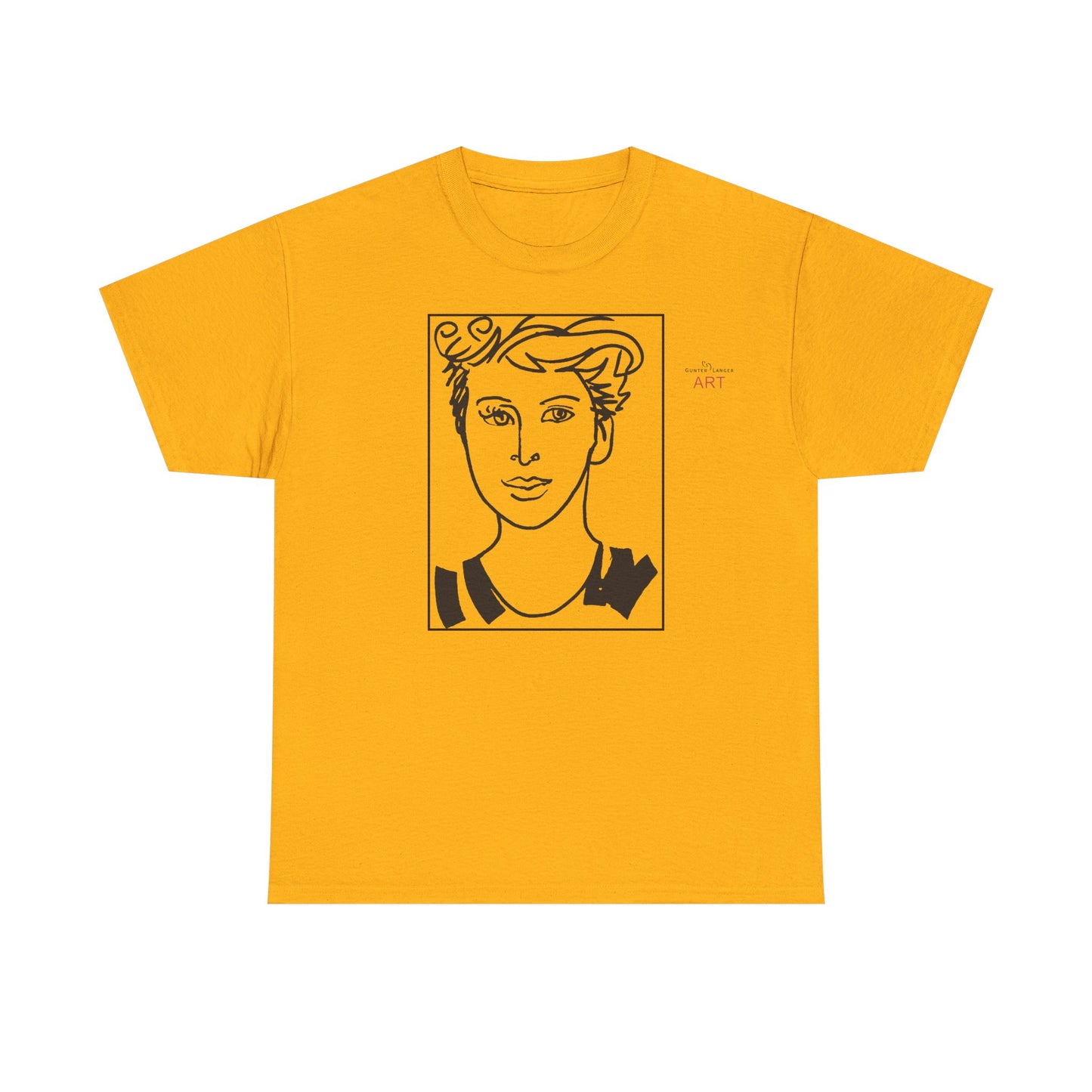 Unisex Heavy Cotton Tee  - Motiv: Front Lars, Kasten, H 33 cm
