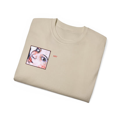 Unisex Ultra Cotton Tee - Motiv: Front Annette (Ausschnitt) & Rückseite Annette