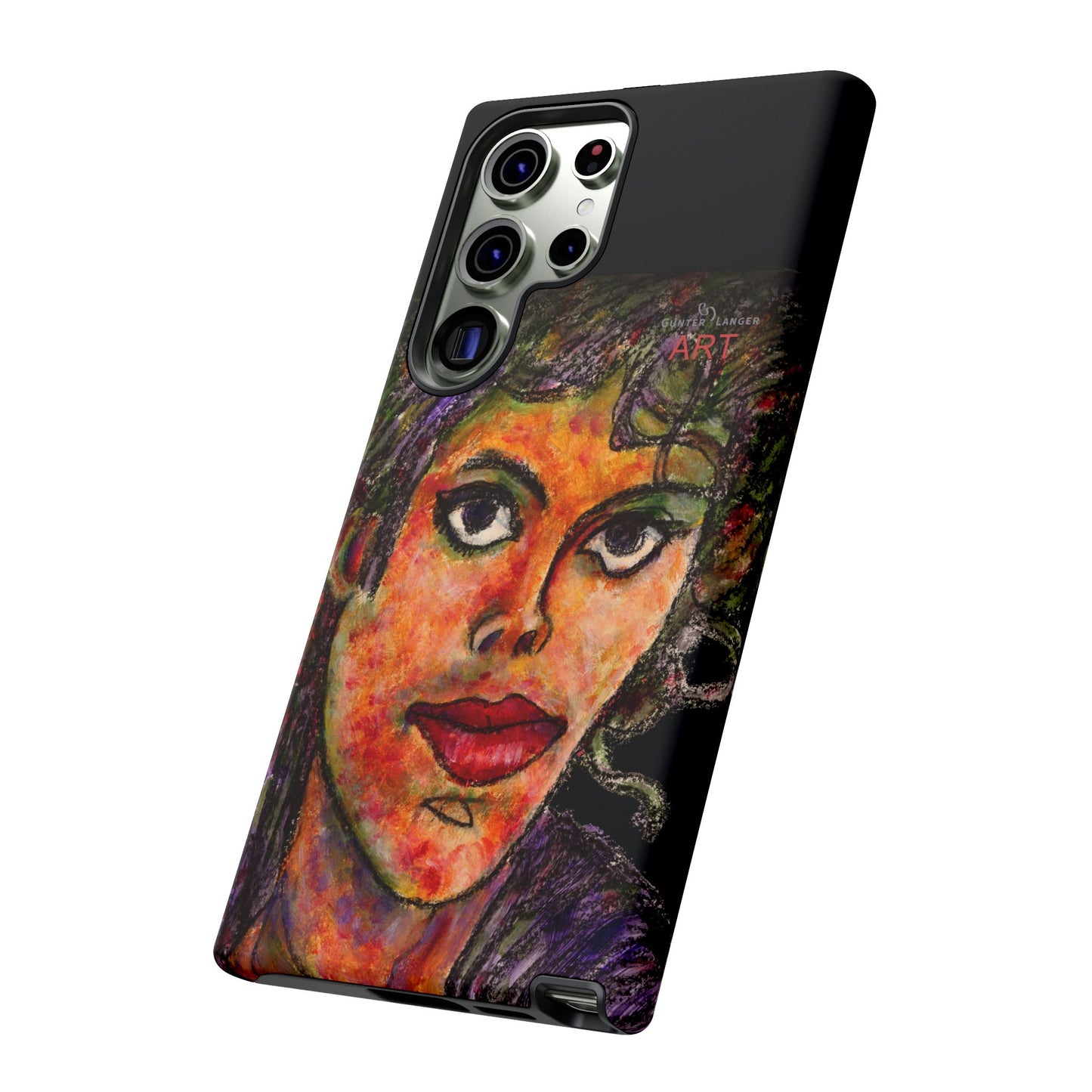 Tough Cases - Google Pixel - Samsung Galaxy - Motiv: MJ, Schwarz