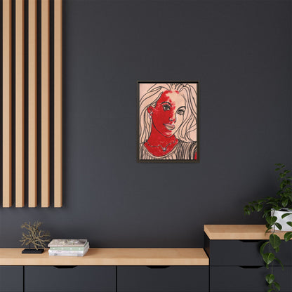 Matte Canvas, Framed (Multi-color) - Motiv: Christina, H 45,72 bis 76,20 cm