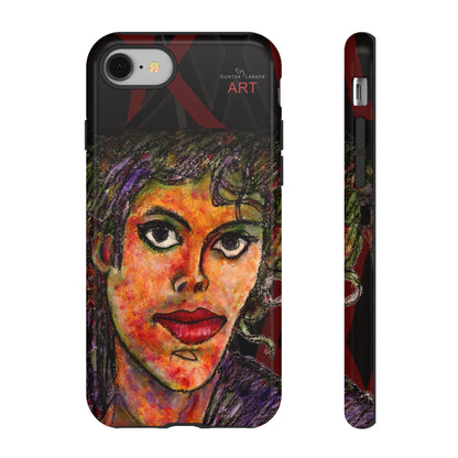 Tough Cases - iPhone - Motiv: MJ, Schwarz