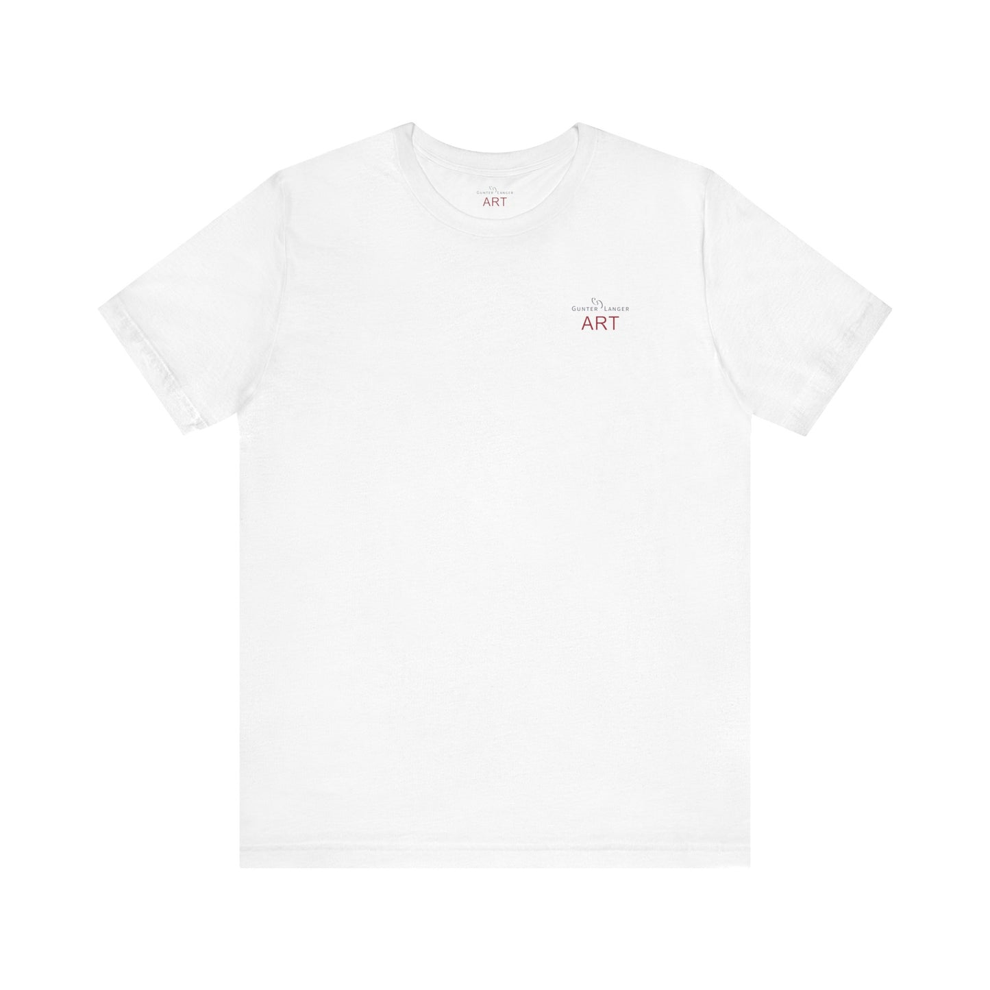 Unisex Jersey Short Sleeve Tee - Motiv: Front Logo & Rückseite Giselle H 48,42 cm, N-Label