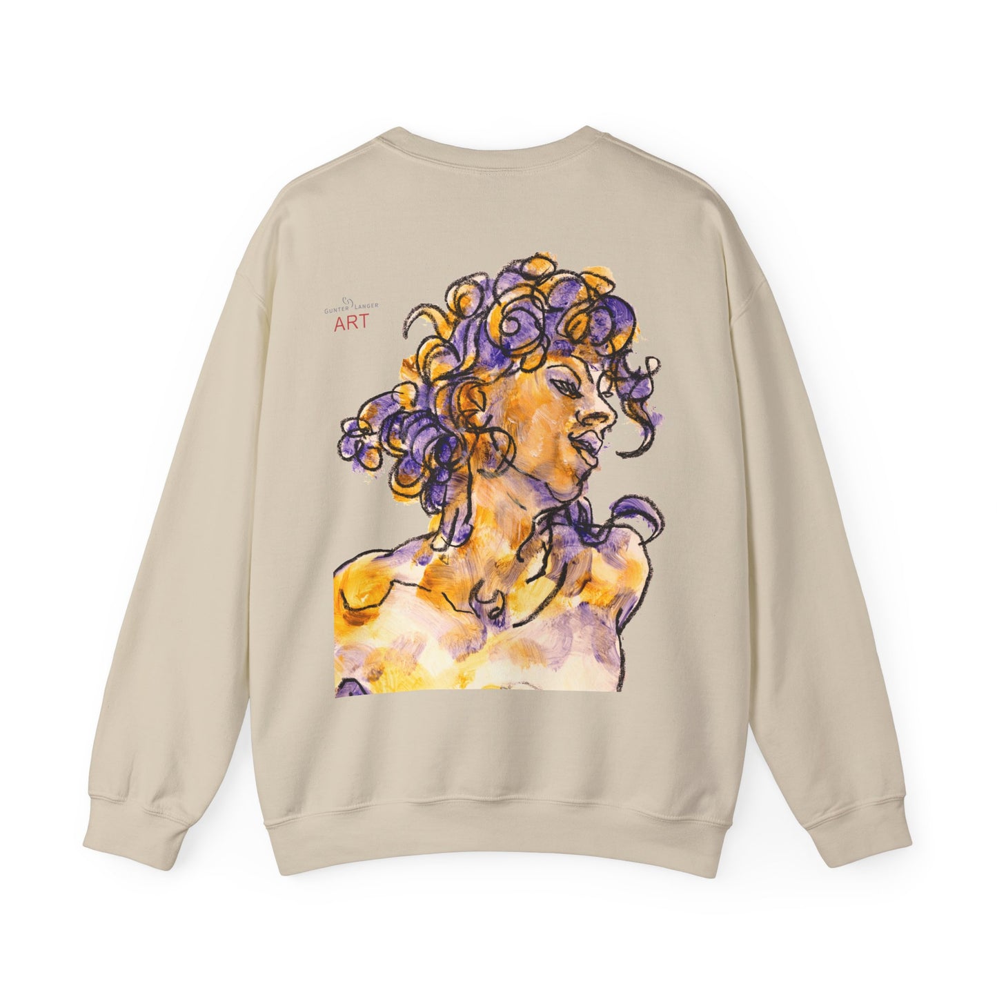Unisex Heavy Blend™ Crewneck Sweatshirt - Motiv: Front Logo & Rückseite Pauline