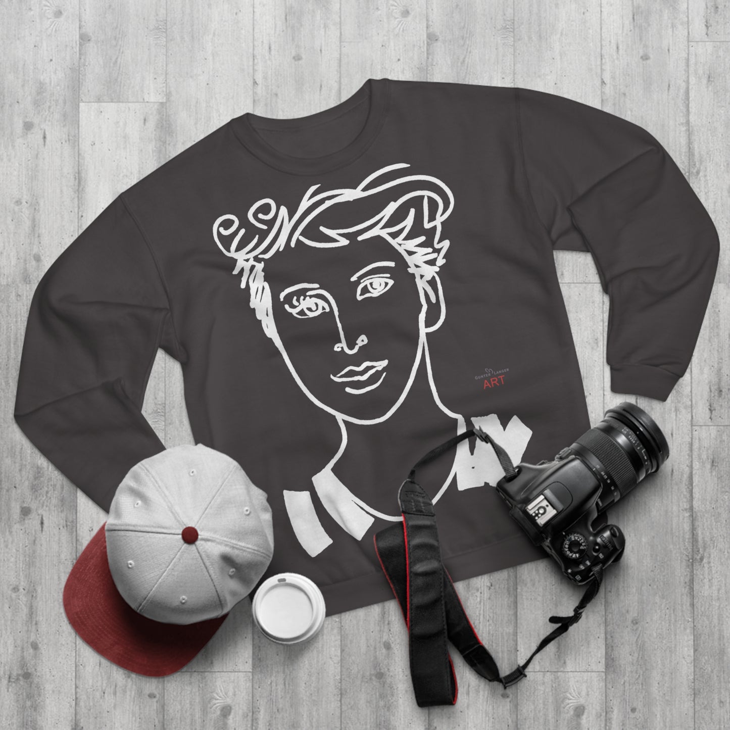 Unisex Crew Neck Sweatshirt (EU) - Motiv Lars & Lars (weiß)