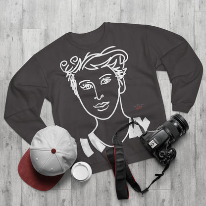 Unisex Crew Neck Sweatshirt (EU) - Motiv Lars & Lars (weiß)