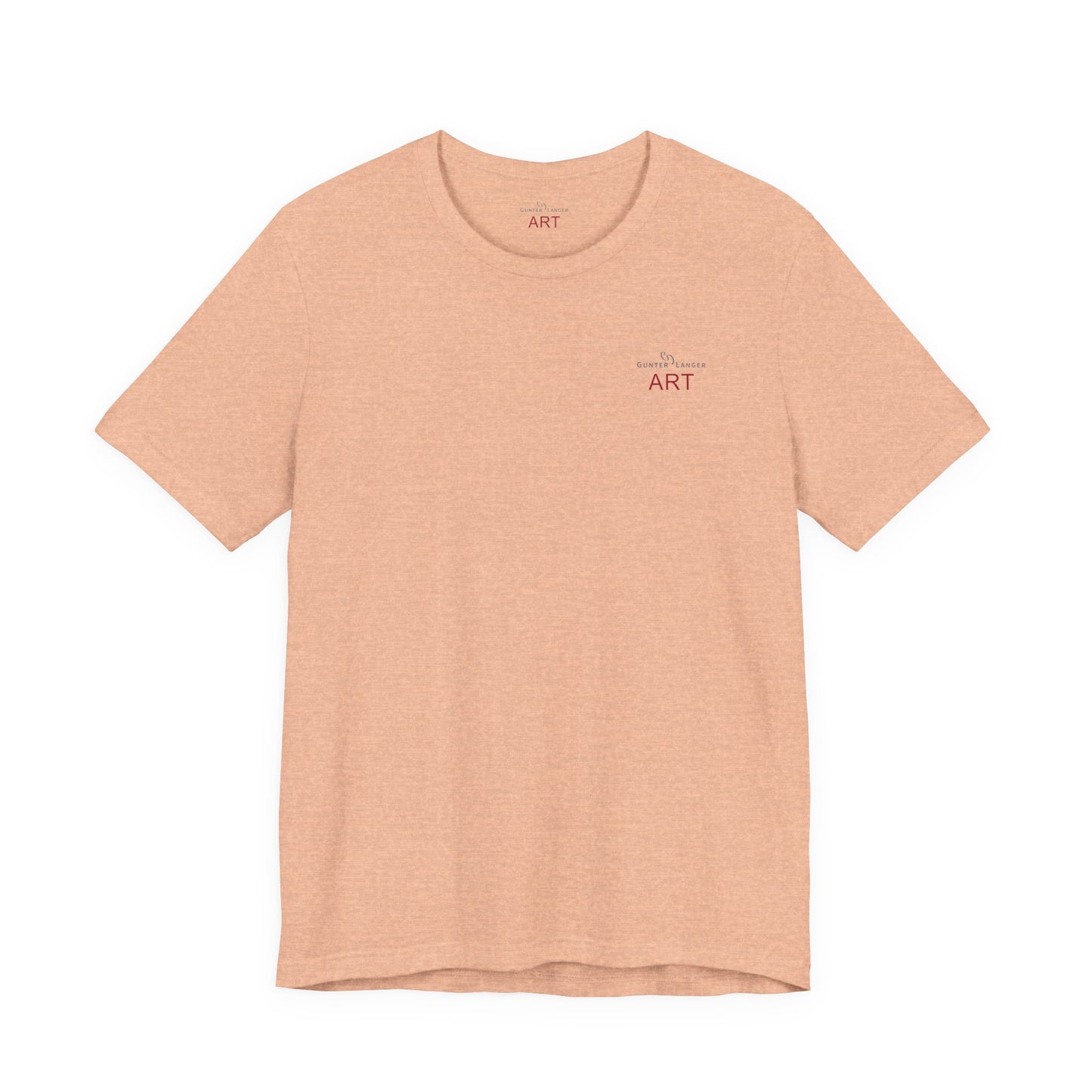 Unisex Jersey Short Sleeve Tee - Motiv: Front Logo & Rückseite Giselle H 48,42 cm, N-Label