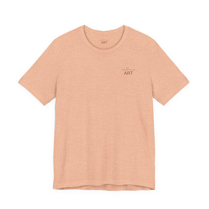Unisex Jersey Short Sleeve Tee - Motiv: Front Logo & Rückseite Giselle H 48,42 cm, N-Label
