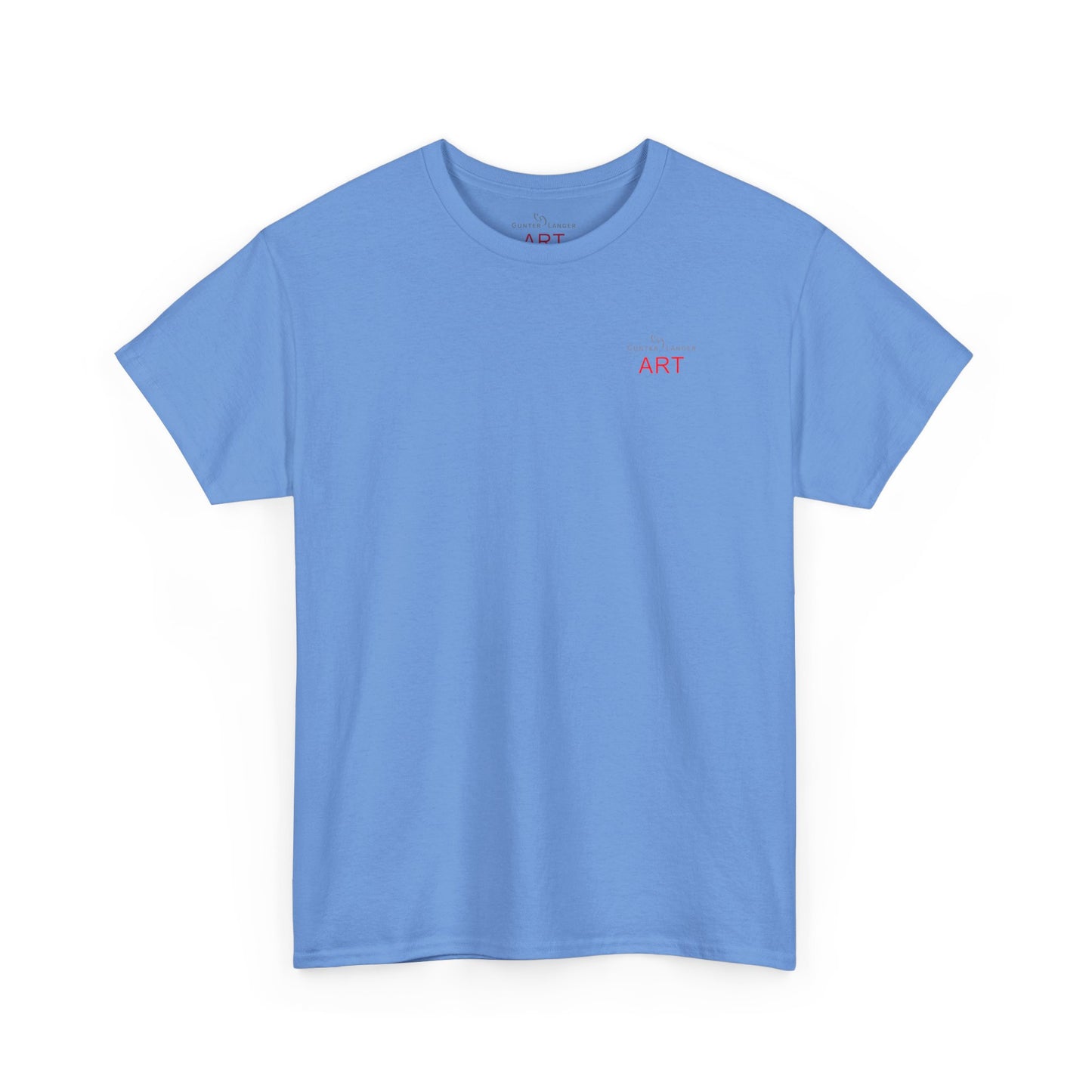 Unisex Heavy Cotton Tee - Motiv: Front Logo & Rückseite Lina, Neck Label