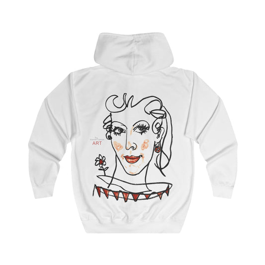 Unisex Full Zip Hoodie - Motive: Front Giselle, Maja & Rückseite Lina