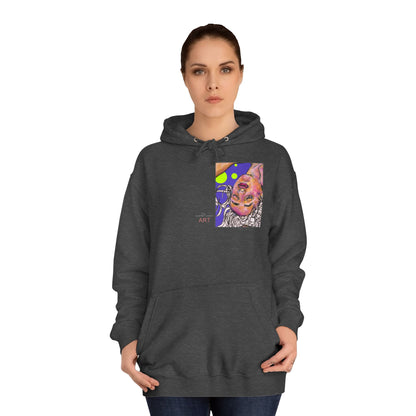 Unisex College Hoodie - Motiv: Front Hanna & Rückseite Hanna (violett)