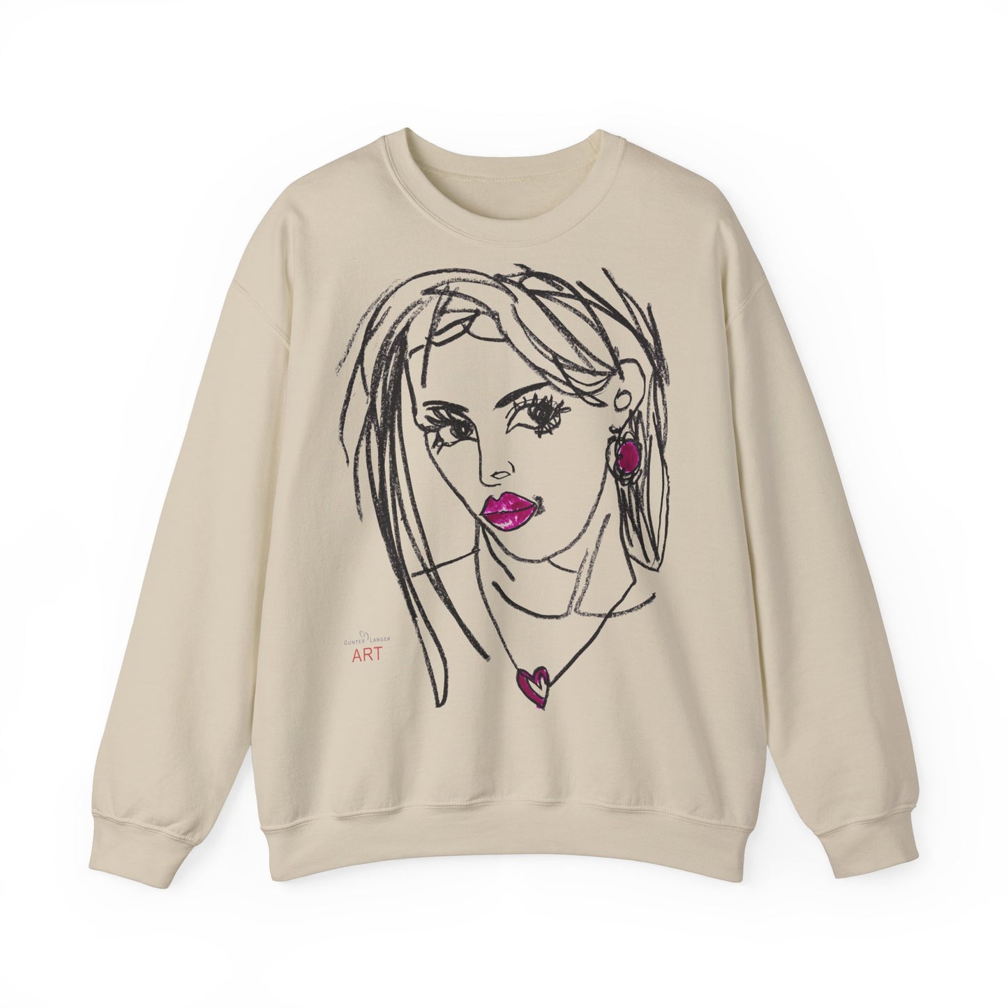 Unisex Heavy Blend™ Crewneck Sweatshirt - Motiv Front Raja
