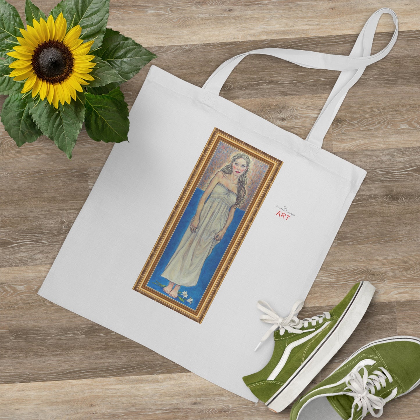 Tote Bag - Motiv: Marie (gerahmt), einseitig bedruckt, H 30,5 cm