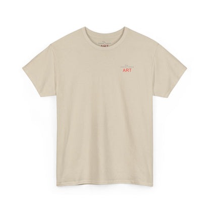 Unisex Heavy Cotton Tee - Motiv: Front Logo & Rückseite Lina, Neck Label
