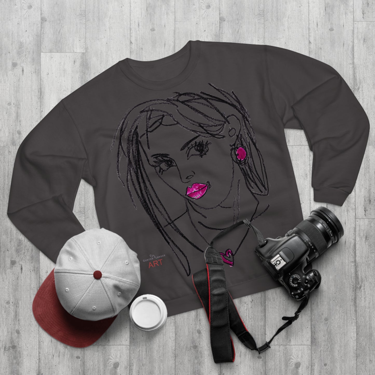 Unisex Crew Neck Sweatshirt (EU) - Motiv Front Raja, H 49 cm