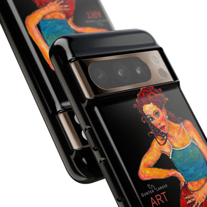 Tough Cases - Google Pixel - Samsung Galaxy - Motiv: Lea, Schwarz